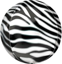 Amscan Zebra mintás Gömb fólia lufi 40 cm (DPA4210701)