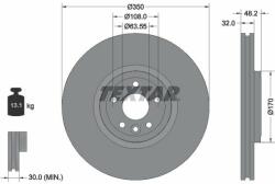 TEXTAR Disc frana TEXTAR PRO+ 92308205 (92308205)