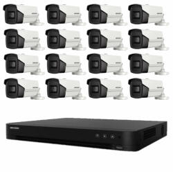 Hikvision Sistem supraveghere video Hikvision 16 camere 4 in 1 8MP 2.8mm, IR 60m, DVR 16 canale 4K (36182-) - antivandal