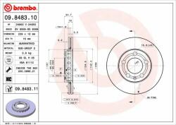 BREMBO Disc frana BREMBO 09.8483. 11 - automobilus