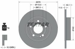TEXTAR Disc frana TEXTAR PRO 92316803 (92316803)