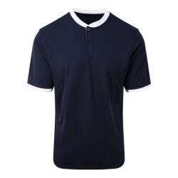 Just Cool Férfi Just Cool JC044 Cool Stand Collar Sports polo -L, French Navy/Arctic White