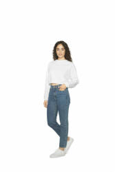 American Apparel Női pulóver American Apparel AARSAF3451 Women'S Flex Fleece Crop pullover -L, Red