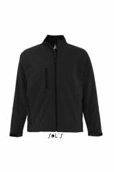SOL'S Férfi kabát SOL'S SO46600 Sol'S Relax - Men'S Softshell Zipped Jacket -L, Black