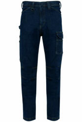 Designed To Work Férfi nadrág Designed To Work WK705 Men'S Multipocket Denim Trousers -44, Blue Rinse