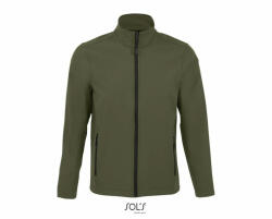 SOL'S Férfi kabát SOL'S SO01195 Sol'S Race Men - Softshell Zip Jacket -3XL, Army