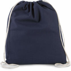 Kimood Uniszex táska Kimood KI0147 Organic Cotton Small Drawstring Bag -Egy méret, Navy