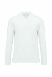 Proact Uniszex póló Proact PA495 Adult Cool plus Long-Sleeved polo Shirt -2XL, White