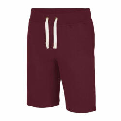 Just Hoods Uniszex rövid nadrág Just Hoods AWJH080 Campus Shorts -M, Burgundy