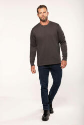 Designed To Work Uniszex pulóver Designed To Work WK4001 Set-In Sleeve Sweatshirt -2XL, Black