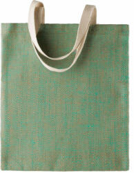 Kimood Uniszex táska Kimood KI0226 100% natural Yarn Dyed Jute Bag -Egy méret, Natural/Cappuccino