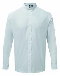 Premier Uniszex ing Premier PR258 Banded Collar 'Grandad' Long Sleeve Shirt -L, White