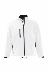 SOL'S Férfi kabát SOL'S SO46600 Sol'S Relax - Men'S Softshell Zipped Jacket -4XL, White