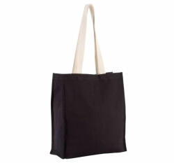 Kimood Uniszex táska Kimood KI0251 Tote Bag With Gusset -Egy méret, Black