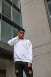 Just Hoods Uniszex pulóver Just Hoods AWJH130 Graduate Heavyweight Sweat -XS, Charcoal