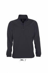 SOL'S Uniszex pulóver SOL'S SO56000 Sol'S ness - Fleece 1/4 Zip Sweatshirt -3XL, Charcoal Grey
