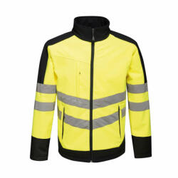 Regatta Uniszex Softshell Regatta RETRA625 Hi-vis pro 3 Layer Softshell -3XL, Yellow/Navy