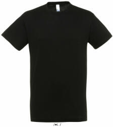 SOL'S Uniszex póló SOL'S SO11380 Sol'S Regent - Környakú póló -3XL, Deep Black