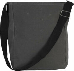 Kimood Uniszex táska Kimood KI0351 Cotton Canvas Shoulder Bag -Egy méret, Washed Dark Grey