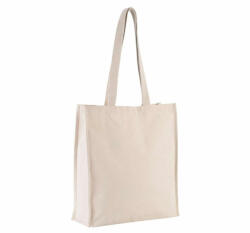 Kimood Uniszex táska Kimood KI0251 Tote Bag With Gusset -Egy méret, Natural