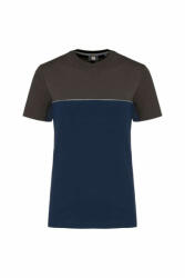 Designed To Work Uniszex póló Designed To Work WK304 Eco-Friendly Short Sleeve Two-Tone T-Shirt -XS, Navy/Royal Blue