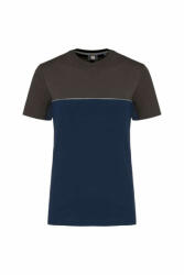 Designed To Work Uniszex póló Designed To Work WK304 Eco-Friendly Short Sleeve Two-Tone T-Shirt -L, Navy/Royal Blue