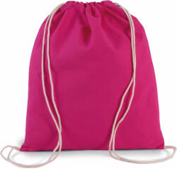 Kimood Uniszex táska Kimood KI0147 Organic Cotton Small Drawstring Bag -Egy méret, Hibiscus Red