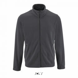 SOL'S Férfi kabát SOL'S SO02093 Sol'S norman Men - plain Fleece Jacket -XL, Charcoal Grey