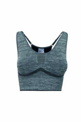 Proact Női Proact PA031 Ladies' Seamless Adjustable Sports Bra -S/M, Storm Grey Melange