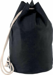 Kimood Uniszex táska Kimood KI0629 Cotton Sailor-Style Bag With Drawstring -Egy méret, Black