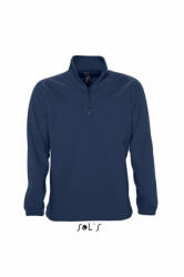 SOL'S Uniszex pulóver SOL'S SO56000 Sol'S ness - Fleece 1/4 Zip Sweatshirt -M, Navy