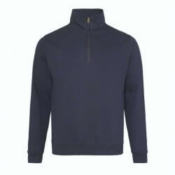 Just Hoods Uniszex pulóver Just Hoods AWJH046 Sophomore 1/4 Zip Sweat -M, New French Navy