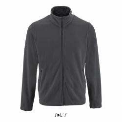 SOL'S Férfi kabát SOL'S SO02093 Sol'S norman Men - plain Fleece Jacket -3XL, Charcoal Grey