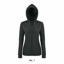 SOL'S Női pulóver SOL'S SO47900 Sol'S Seven Women - Jacket With Lined Hood -XL, Charcoal Melange