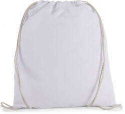 Kimood Uniszex táska Kimood KI0147 Organic Cotton Small Drawstring Bag -Egy méret, White