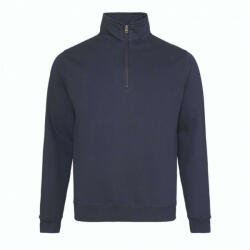Just Hoods Uniszex pulóver Just Hoods AWJH046 Sophomore 1/4 Zip Sweat -L, New French Navy