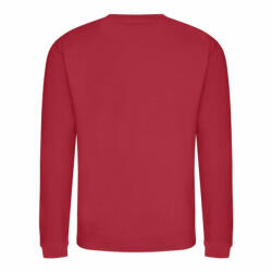 Just Hoods Uniszex pulóver Just Hoods AWJH030 Awdis Sweat -S, Fire Red