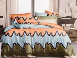  Lenjerie de pat din bumbac Culoare portocaliu, CORIA + husa de perna 40 x 50 cm gratuit Lenjerie de pat