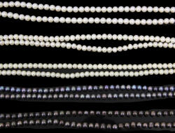  Margele Perle Roz-Albe Rotunde Neregulate 2-4x2-4 mm Lungime Sirag 39-40 cm