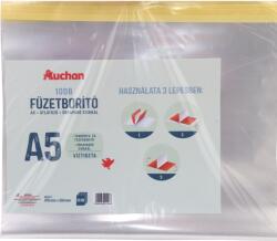 Auchan Kedvenc Füzetborító A/5, átlátszó, öntapadós csíkkal 10 db/csomag