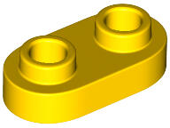 LEGO® 35480c3 - LEGO sárga lap 1 x 2 méretű, lekerekített, lyukas bütykökkel (35480c3)