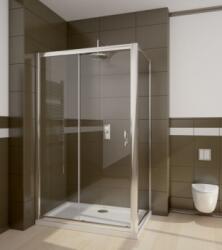 Radaway Premium Plus DWJ+S szögletes aszimmetrikus zuhanykabin 90x140 fabrik (33403-01-06N+33323-01-06N)