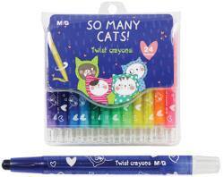 M&G - So Many Cats radírozható viaszkréták, 12 darabos készlet