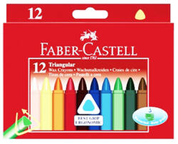 Faber-Castell - Háromszög alakú viaszkréták 12 színben