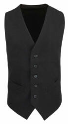 Premier Férfi Premier PR622 Men’S Lined polyester Waistcoat -XL, Black