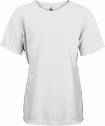 Proact Gyerek póló Proact PA445 Kids' Short Sleeved Sports T-Shirt -6/8, White