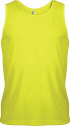 Proact Férfi Proact PA441 Men’S Sports vest -2XL, Fluorescent Yellow