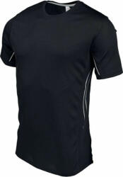 Proact Férfi póló Proact PA465 Men'S Short-Sleeved Sports T-Shirt -S, Black/Silver