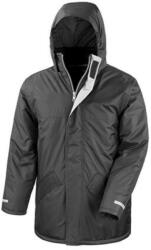 Result Gyerek Kabát Kapucnis Result Children's Core Winter Parka -L (9-10), Fekete