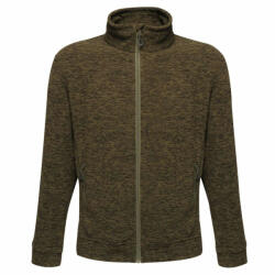 Regatta Férfi Regatta RETRF603 Thornly Men - Full Zip Marl Fleece -XL, Dark Khaki Marl